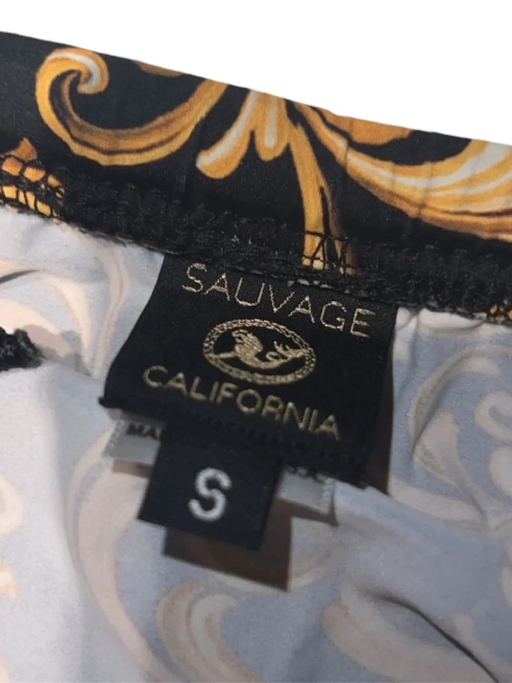 Sauvage - Gold Scroll Swim Brief (S)